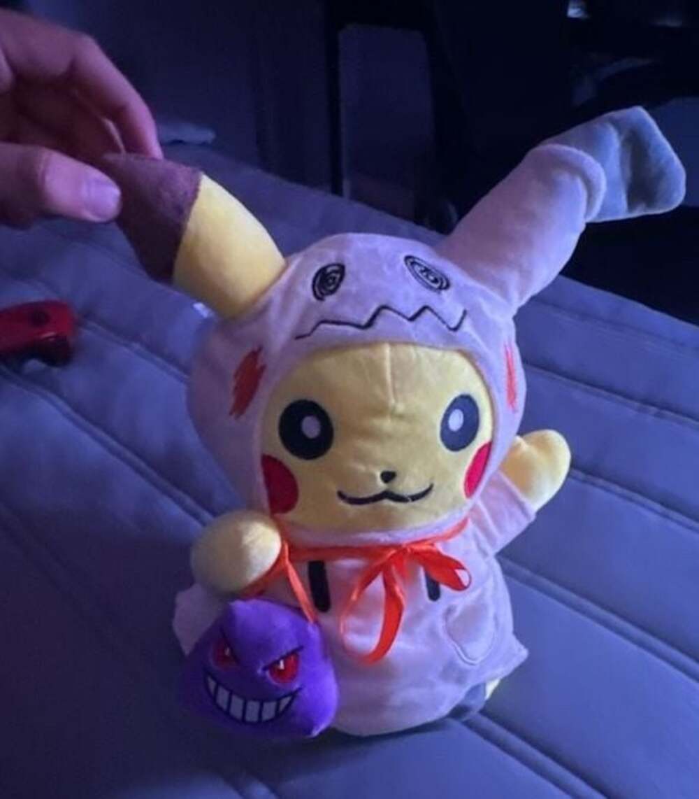 Pokemon Center Pikachu in Mimikyu Halloween Costume Plush with Gengar Mascot